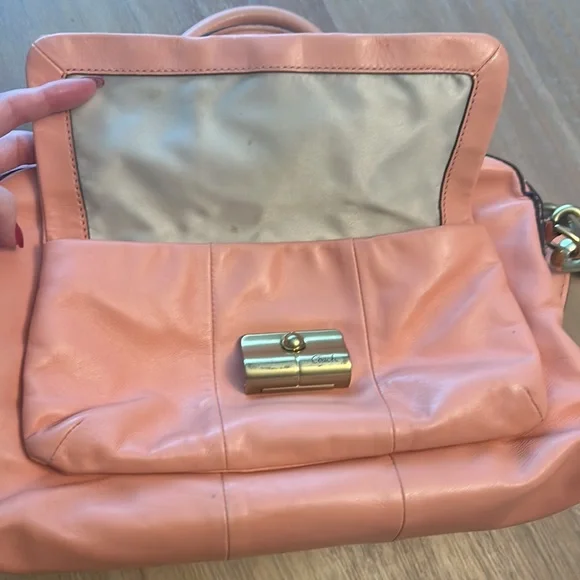 COACH KRISTEN Satchel Salmon purse - Picture 12 of 13